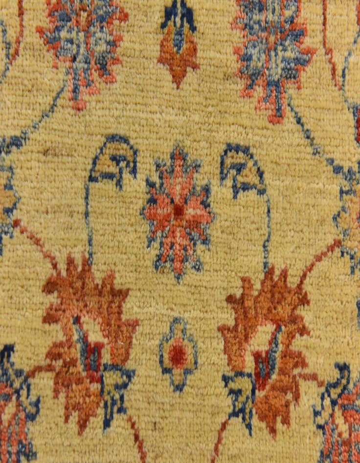 Detail image of  2' 6 x 8' 7  Hand Knotted Peshawar Ziegler Runner Rug