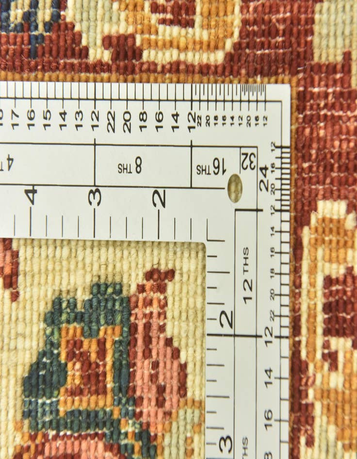 Detail image of  2' 7 x 9' 7  Hand Knotted Peshawar Ziegler Runner Rug