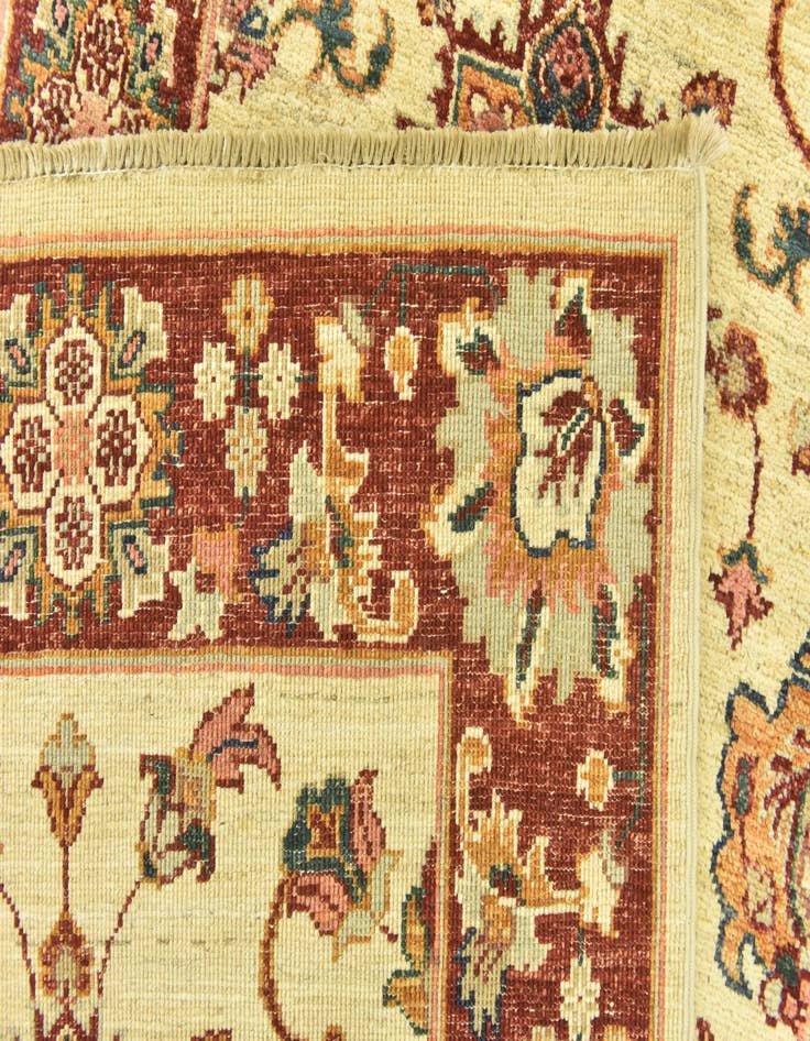 Detail image of  2' 7 x 9' 7  Hand Knotted Peshawar Ziegler Runner Rug