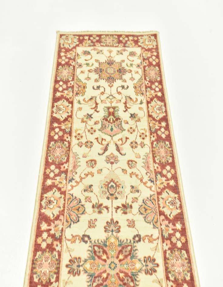 Detail image of  2' 7 x 9' 7  Hand Knotted Peshawar Ziegler Runner Rug