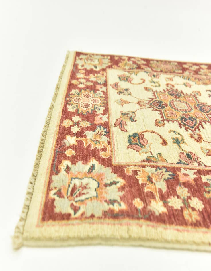 Detail image of  2' 7 x 9' 7  Hand Knotted Peshawar Ziegler Runner Rug