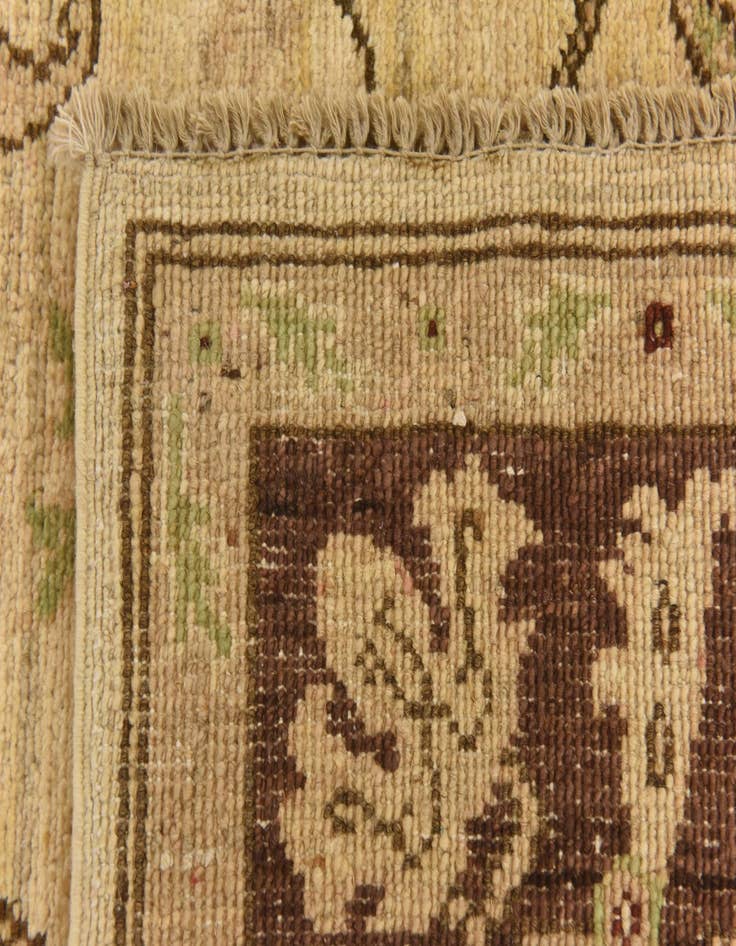 Detail image of  3' 10 x 19' 5  Hand Knotted Peshawar Ziegler Runner Rug