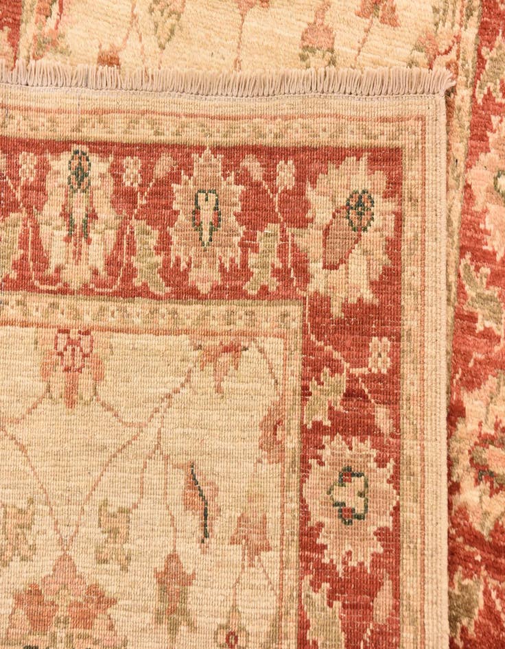 Detail image of  2' 8 x 9' 8  Hand Knotted Peshawar Ziegler Runner Rug