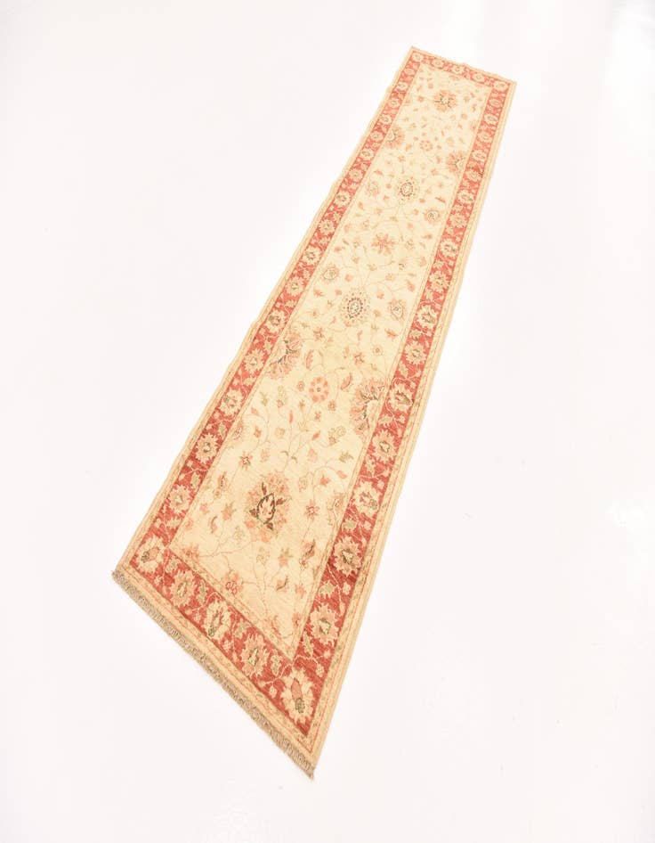 Detail image of  2' 8 x 9' 8  Hand Knotted Peshawar Ziegler Runner Rug