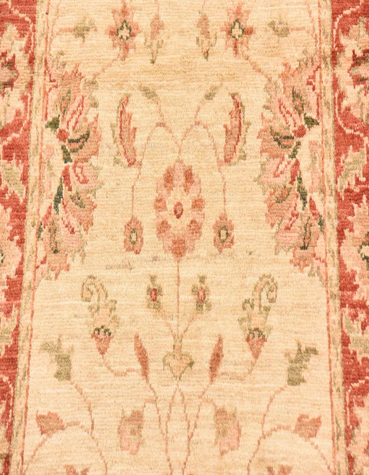 Detail image of  2' 8 x 9' 8  Hand Knotted Peshawar Ziegler Runner Rug