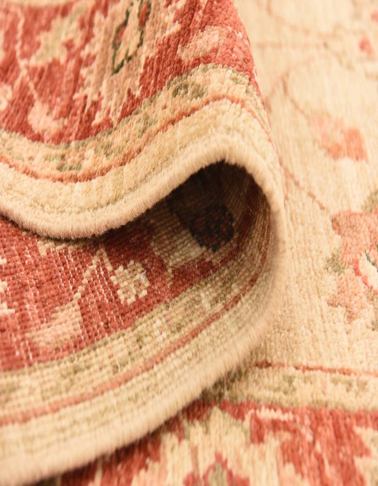 Detail image of  2' 8 x 9' 8  Hand Knotted Peshawar Ziegler Runner Rug