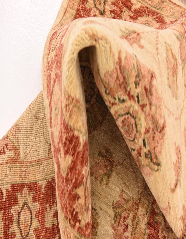 Detail image of  2' 10 x 9' 10  Hand Knotted Peshawar Ziegler Runner Rug