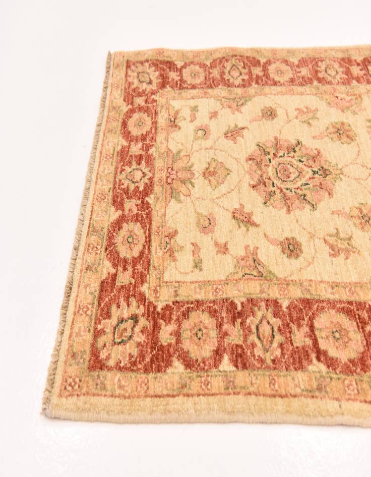 Detail image of  2' 10 x 9' 10  Hand Knotted Peshawar Ziegler Runner Rug