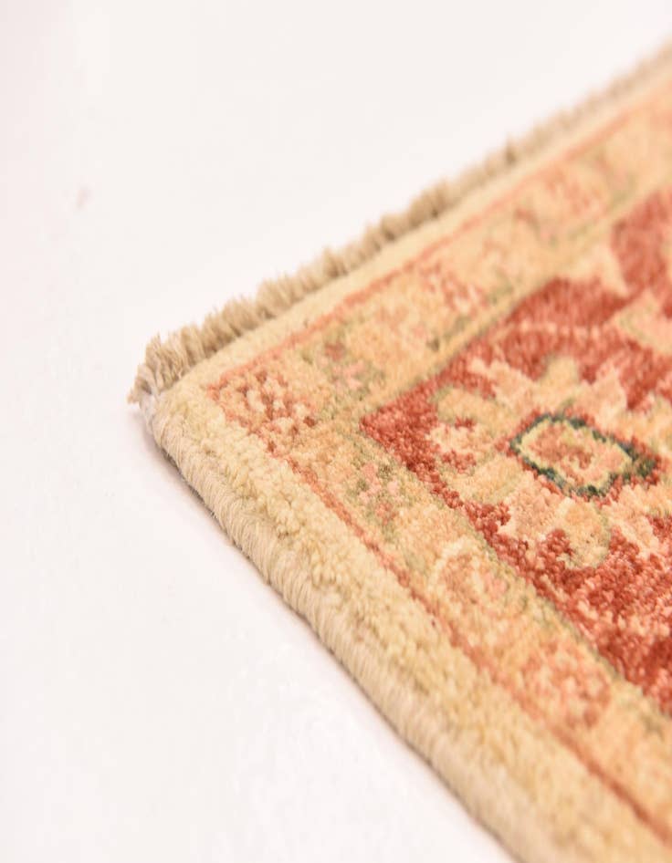 Detail image of  2' 10 x 9' 10  Hand Knotted Peshawar Ziegler Runner Rug