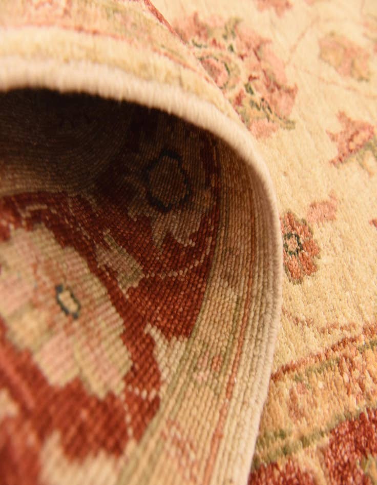 Detail image of  2' 10 x 9' 10  Hand Knotted Peshawar Ziegler Runner Rug