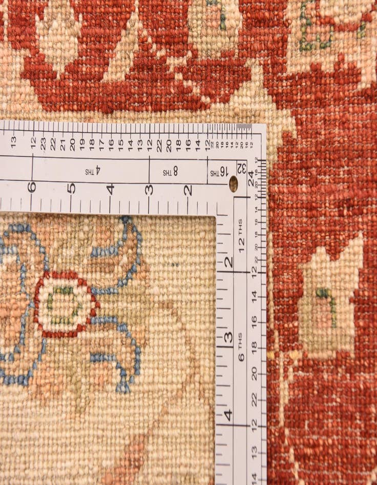 Detail image of  2' 9 x 10' 1  Hand Knotted Peshawar Ziegler Runner Rug