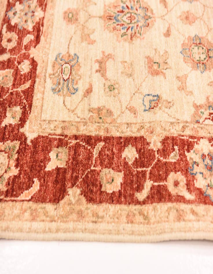 Detail image of  2' 9 x 10' 1  Hand Knotted Peshawar Ziegler Runner Rug