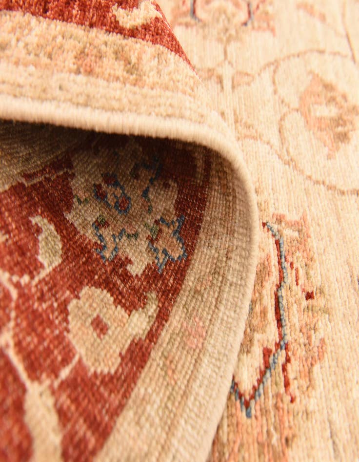 Detail image of  2' 9 x 10' 1  Hand Knotted Peshawar Ziegler Runner Rug