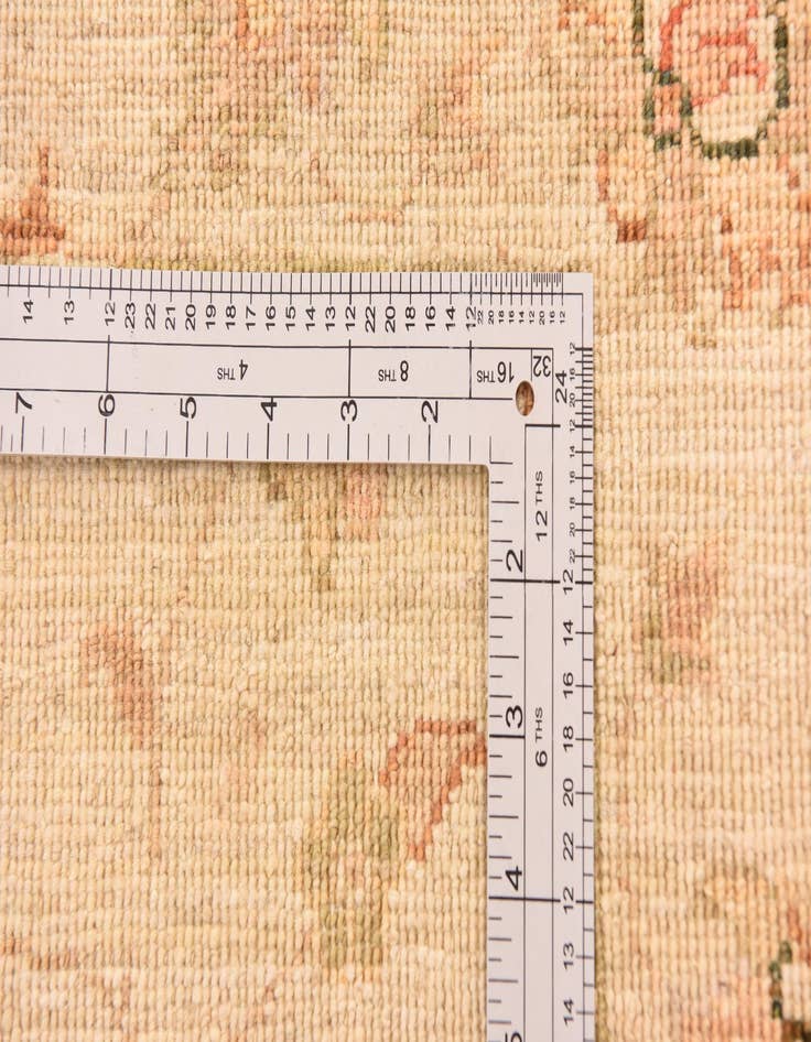 Detail image of  2' 9 x 9' 9  Hand Knotted Peshawar Ziegler Runner Rug