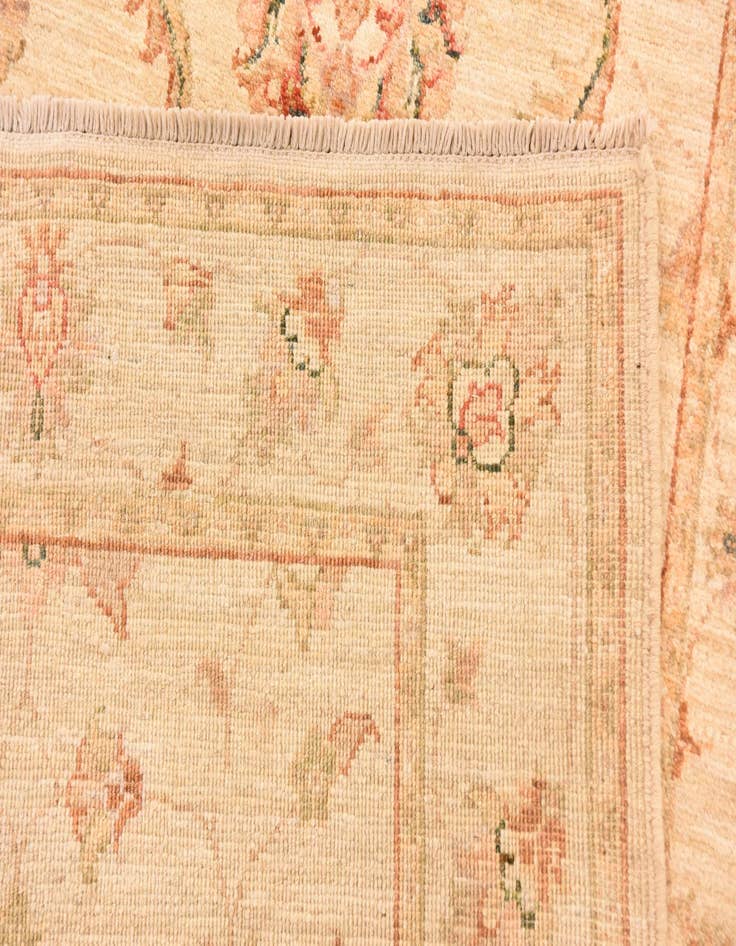 Detail image of  2' 9 x 9' 9  Hand Knotted Peshawar Ziegler Runner Rug