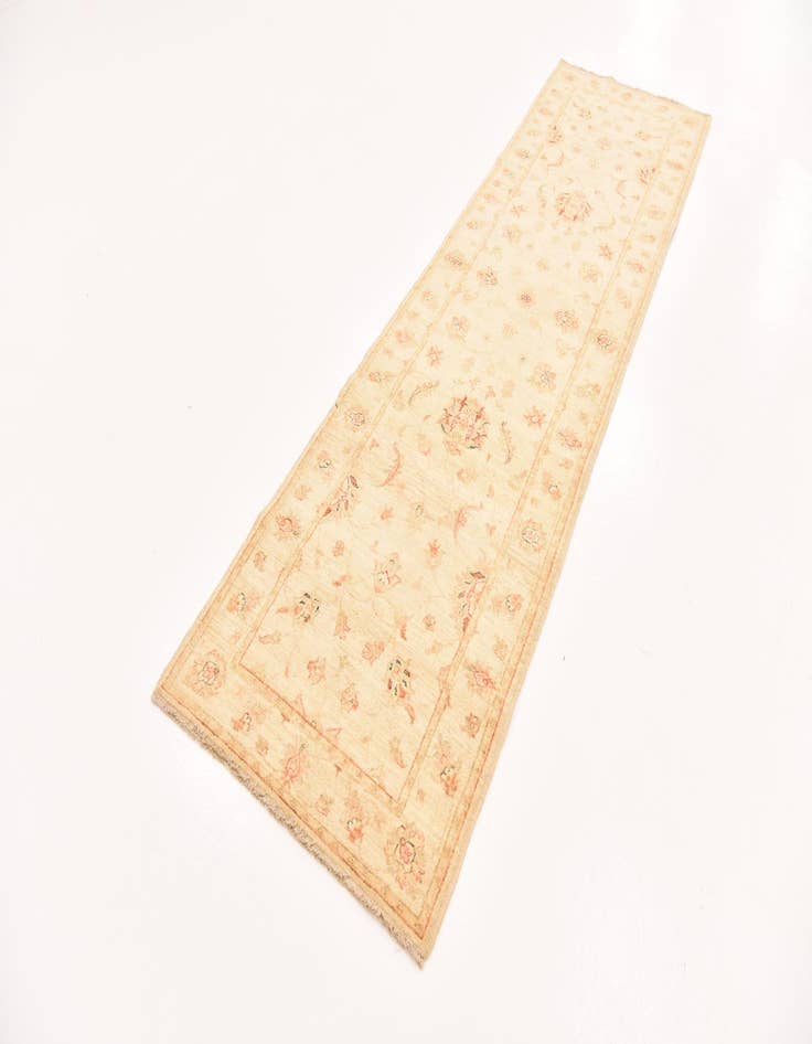 Detail image of  2' 9 x 9' 9  Hand Knotted Peshawar Ziegler Runner Rug