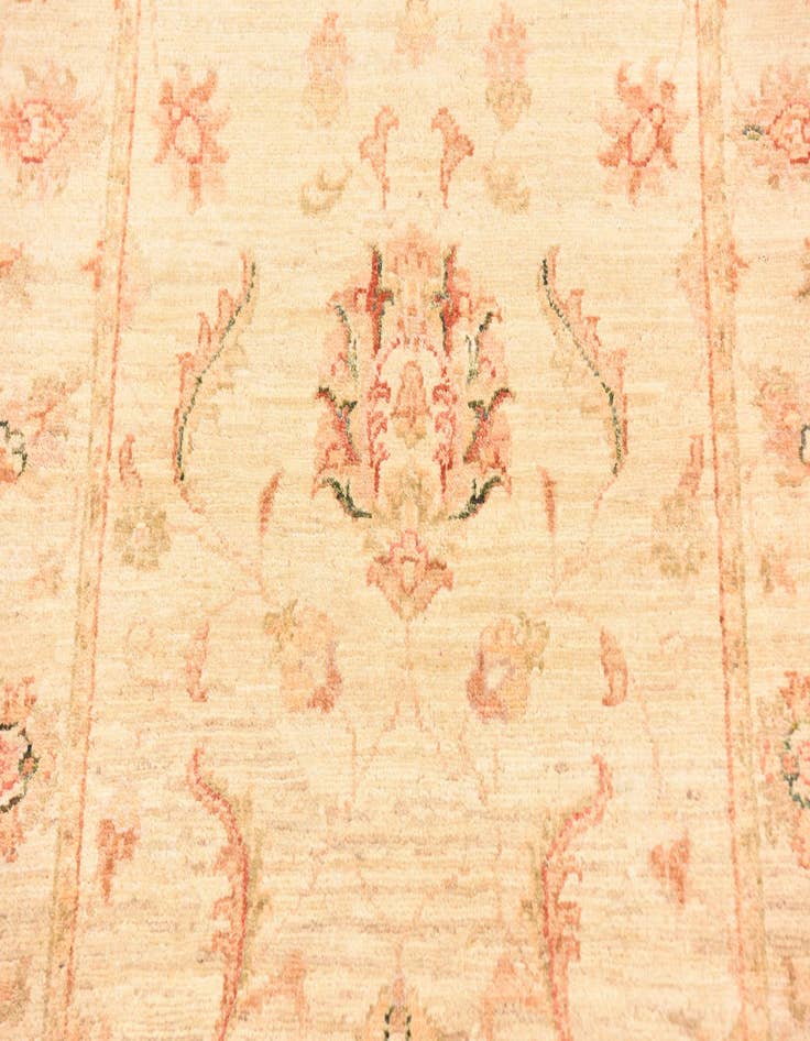 Detail image of  2' 9 x 9' 9  Hand Knotted Peshawar Ziegler Runner Rug