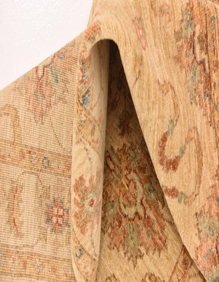 Detail image of  2' 11 x 10' 2  Hand Knotted Peshawar Ziegler Runner Rug