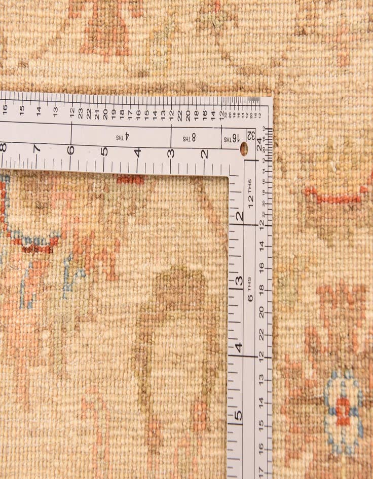 Detail image of  2' 11 x 10' 2  Hand Knotted Peshawar Ziegler Runner Rug