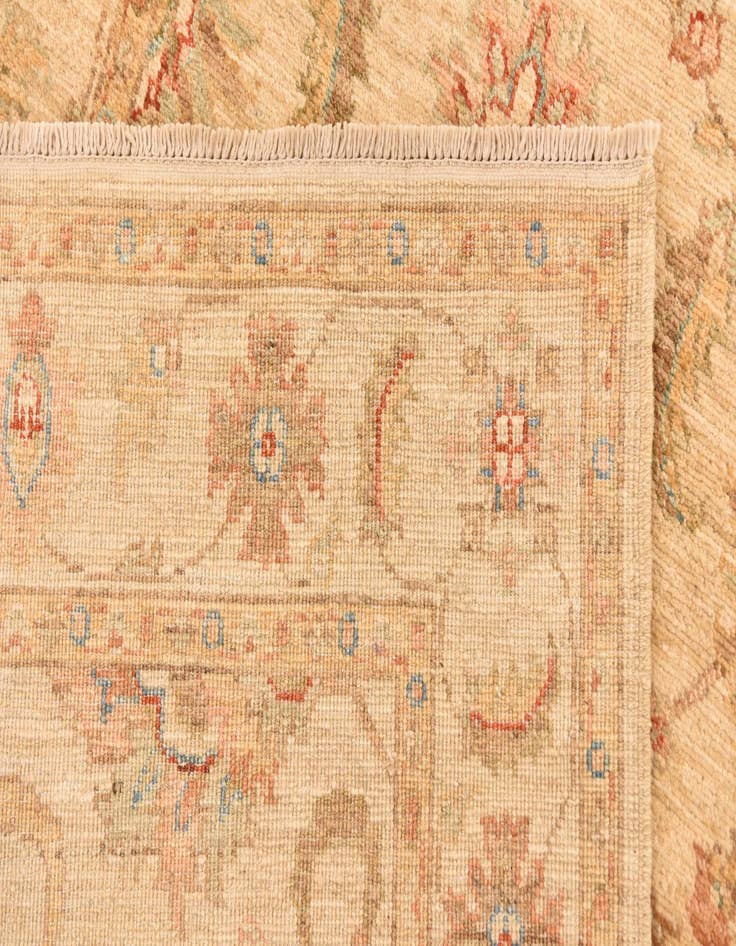 Detail image of  2' 11 x 10' 2  Hand Knotted Peshawar Ziegler Runner Rug