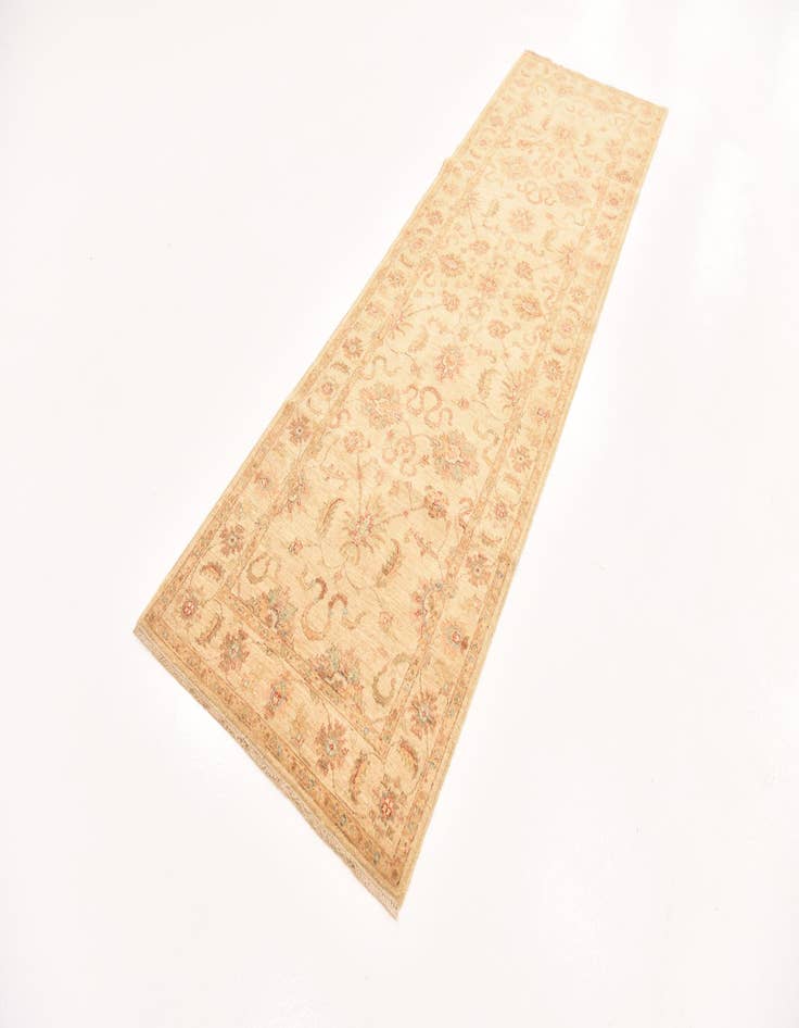 Detail image of  2' 11 x 10' 2  Hand Knotted Peshawar Ziegler Runner Rug