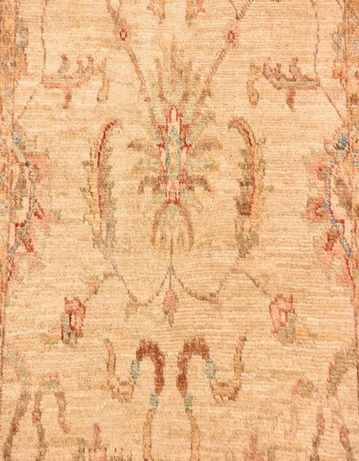 Detail image of  2' 11 x 10' 2  Hand Knotted Peshawar Ziegler Runner Rug