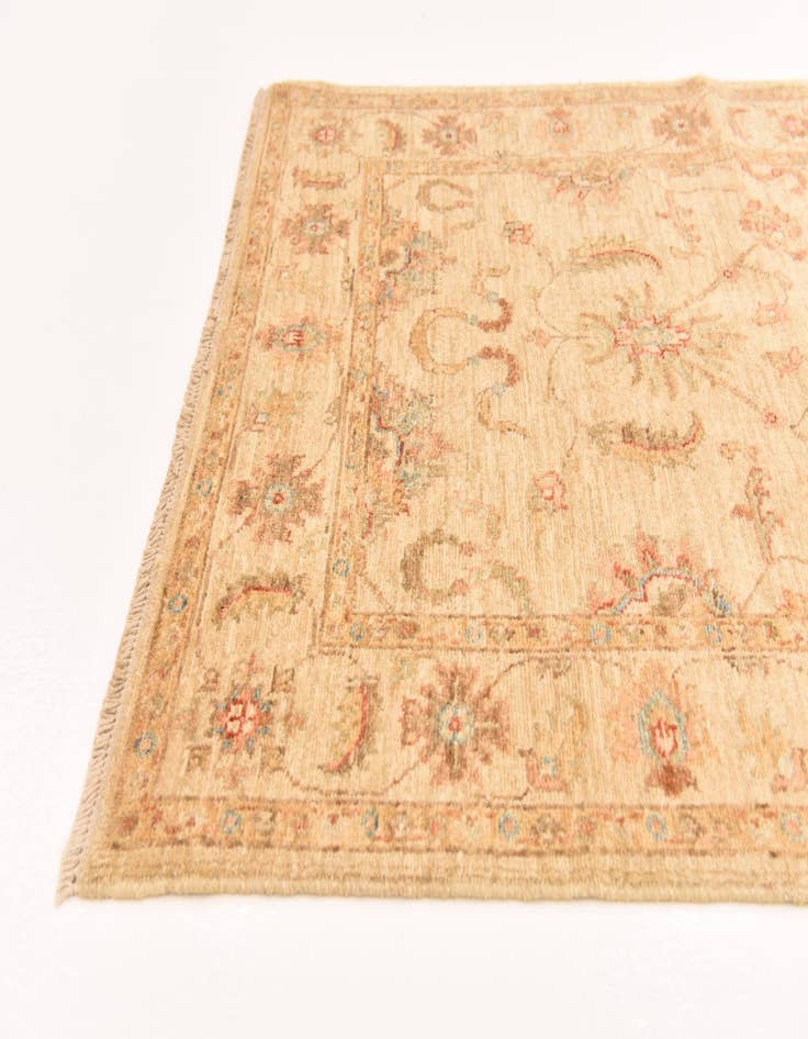 Detail image of  2' 11 x 10' 2  Hand Knotted Peshawar Ziegler Runner Rug