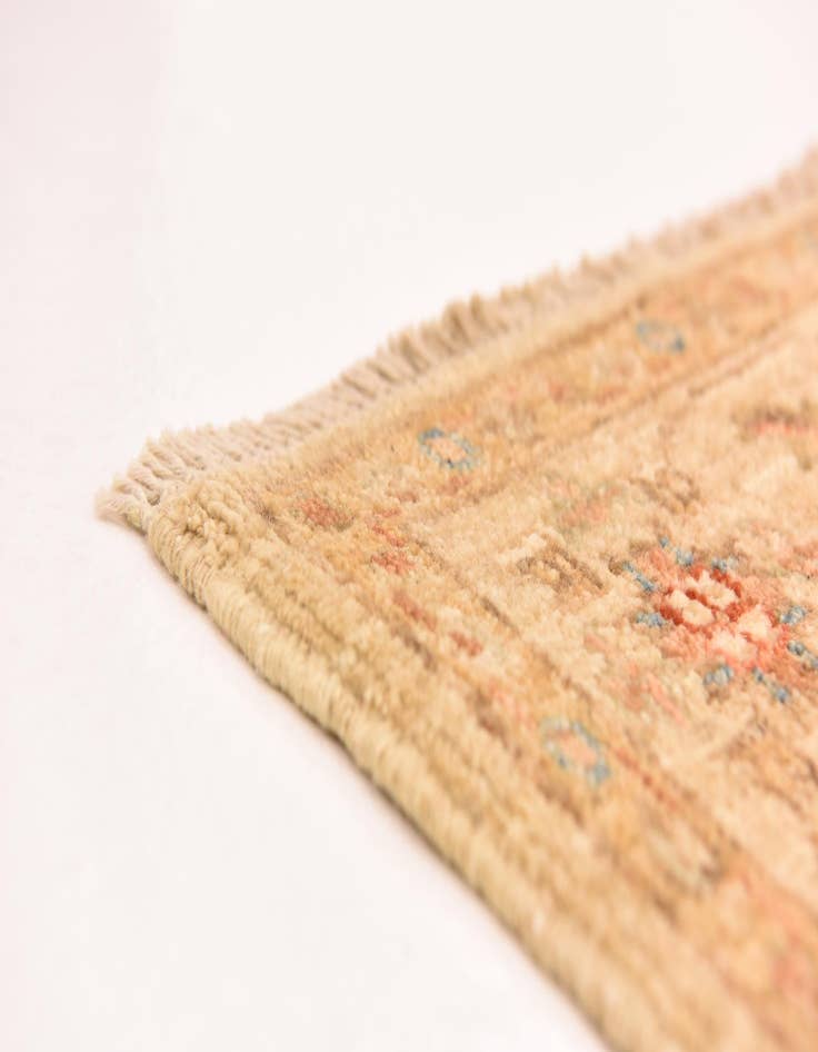 Detail image of  2' 11 x 10' 2  Hand Knotted Peshawar Ziegler Runner Rug