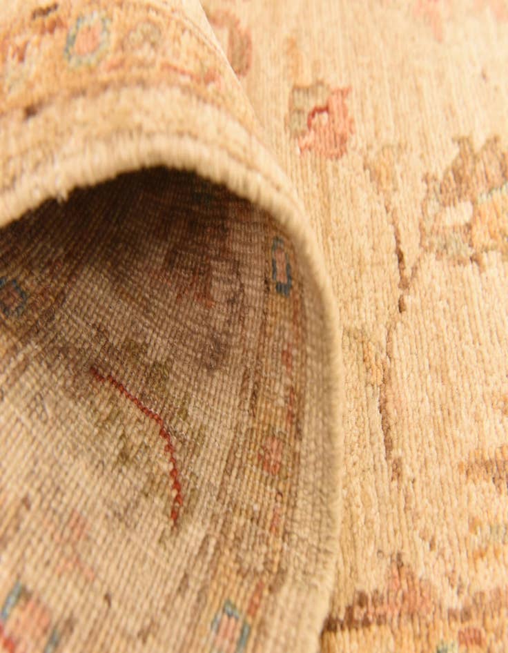 Detail image of  2' 11 x 10' 2  Hand Knotted Peshawar Ziegler Runner Rug