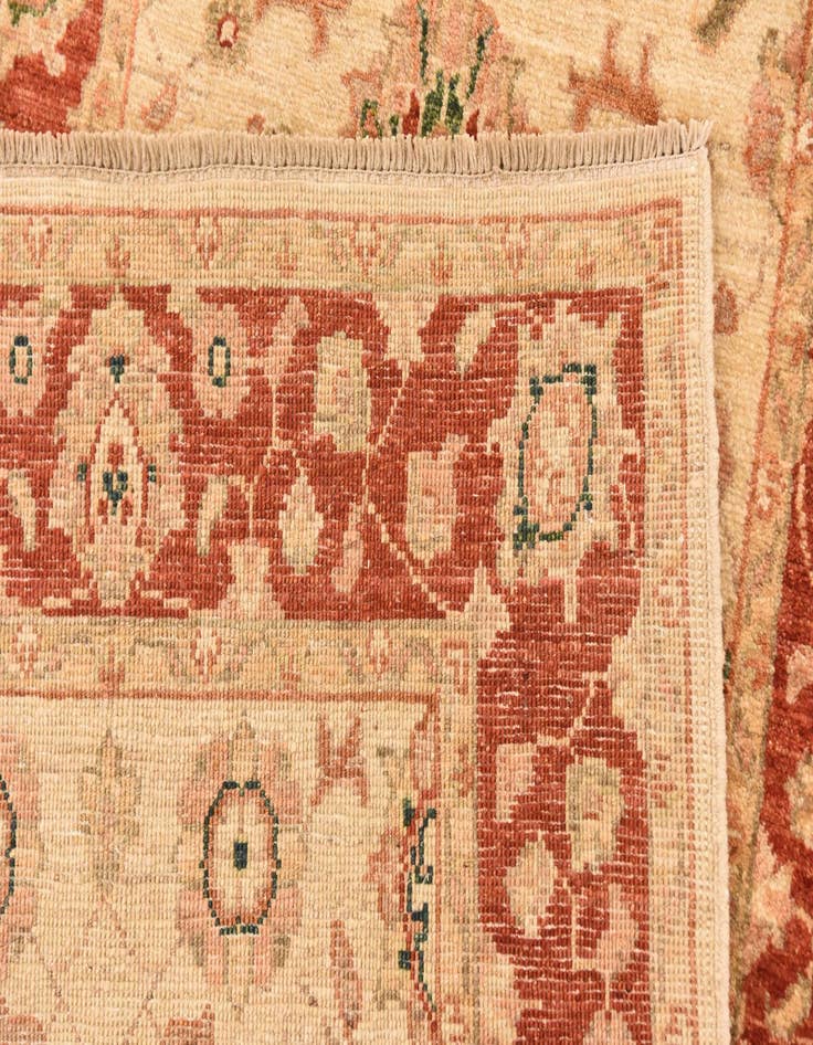 Detail image of  2' 9 x 9' 8  Hand Knotted Peshawar Ziegler Runner Rug