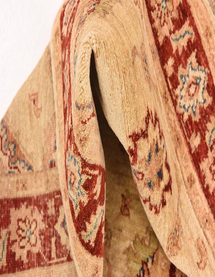 Detail image of  2' 9 x 9' 8  Hand Knotted Peshawar Ziegler Runner Rug