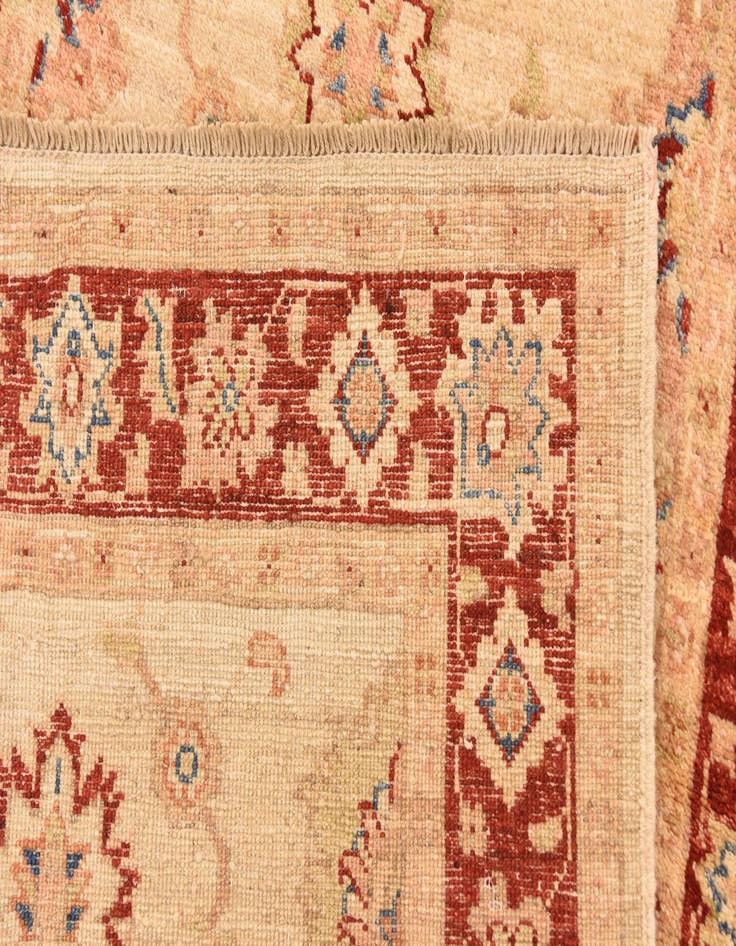 Detail image of  2' 9 x 9' 8  Hand Knotted Peshawar Ziegler Runner Rug