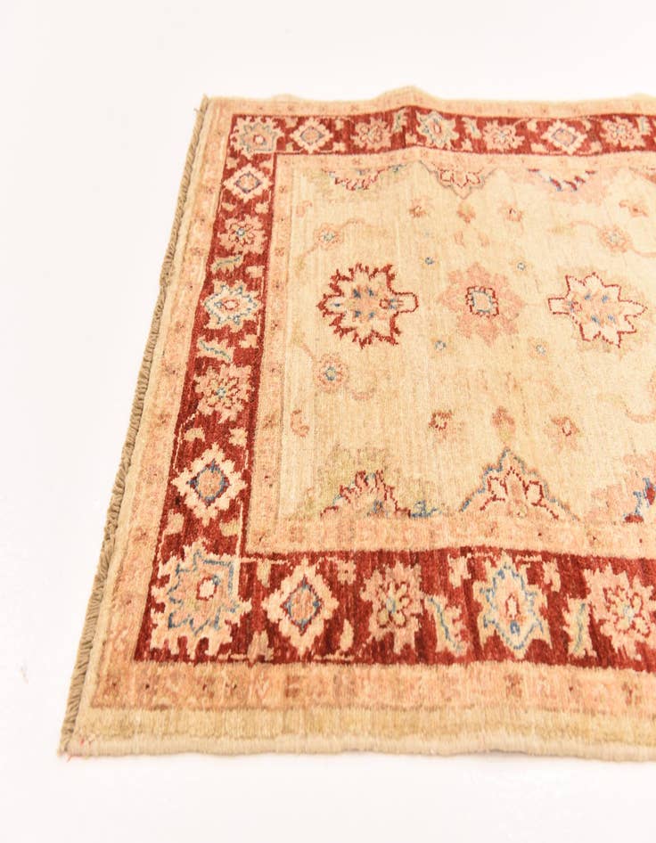 Detail image of  2' 9 x 9' 8  Hand Knotted Peshawar Ziegler Runner Rug