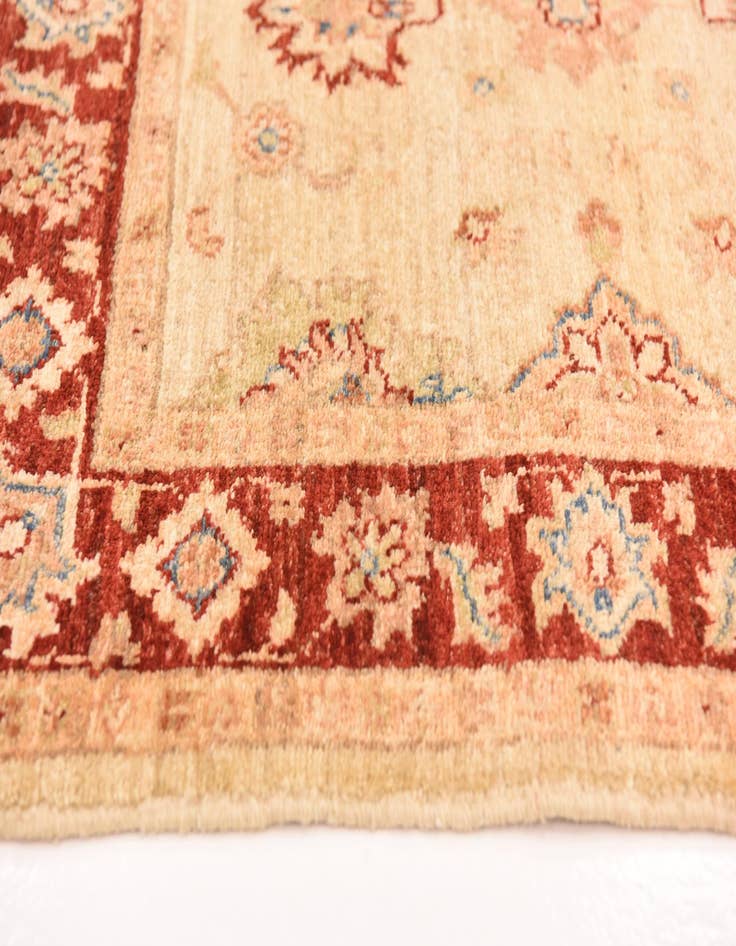 Detail image of  2' 9 x 9' 8  Hand Knotted Peshawar Ziegler Runner Rug