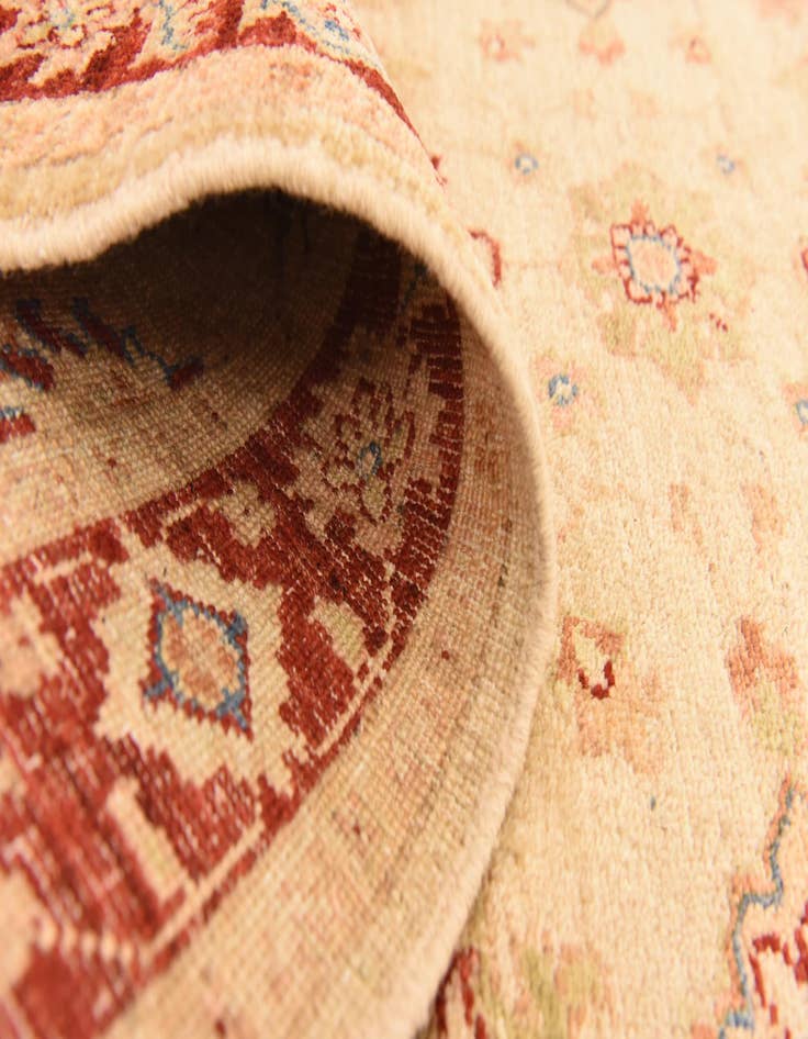 Detail image of  2' 9 x 9' 8  Hand Knotted Peshawar Ziegler Runner Rug