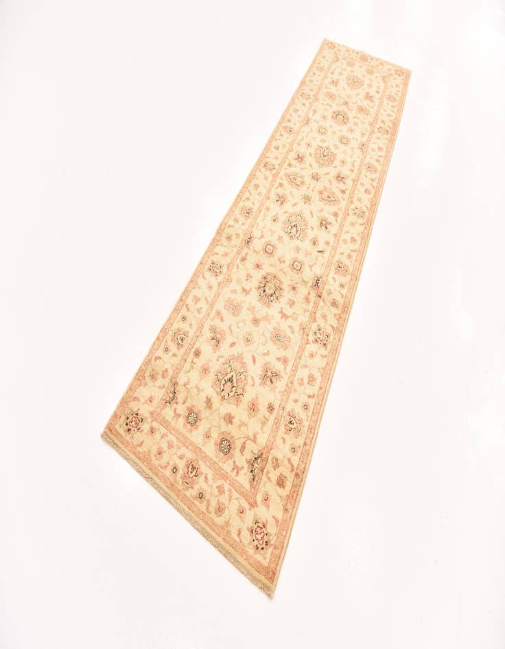 Detail image of  2' 10 x 9' 9  Hand Knotted Peshawar Ziegler Runner Rug