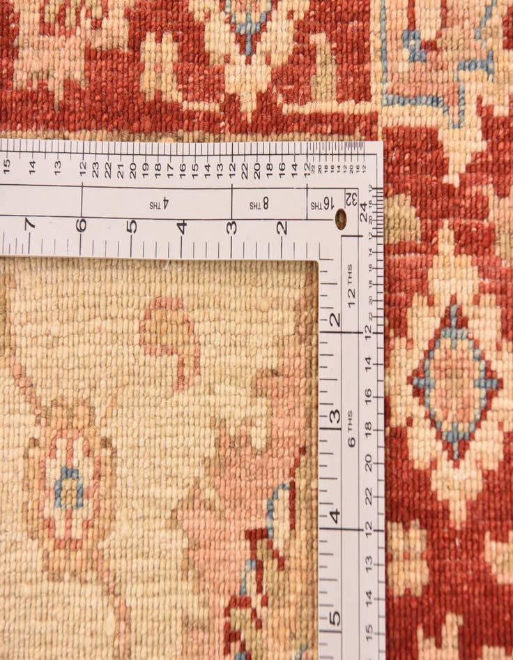 Detail image of  2' 9 x 9' 5  Hand Knotted Peshawar Ziegler Runner Rug