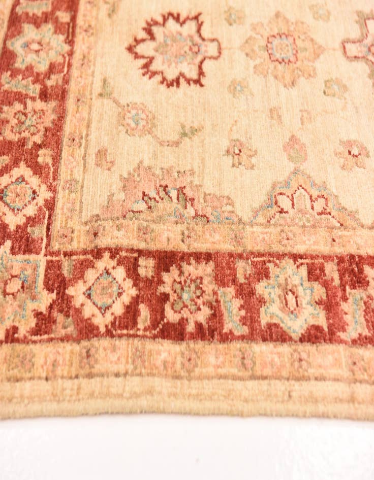 Detail image of  2' 9 x 9' 5  Hand Knotted Peshawar Ziegler Runner Rug