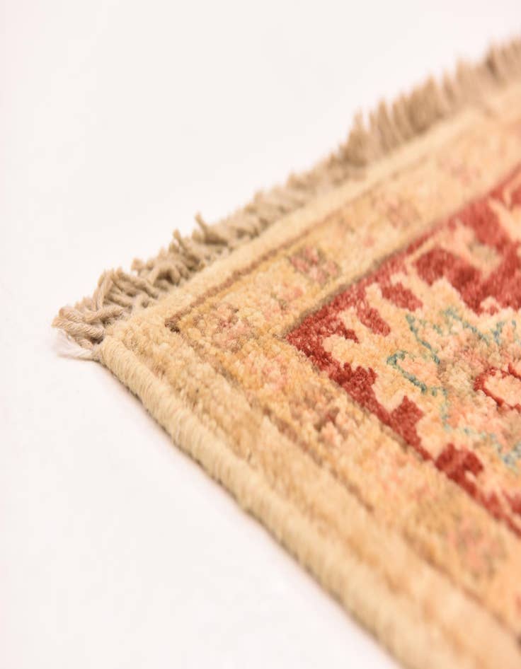 Detail image of  2' 9 x 9' 5  Hand Knotted Peshawar Ziegler Runner Rug