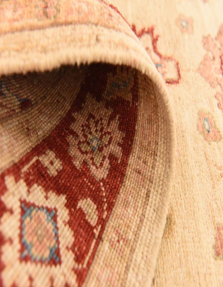 Detail image of  2' 9 x 9' 5  Hand Knotted Peshawar Ziegler Runner Rug