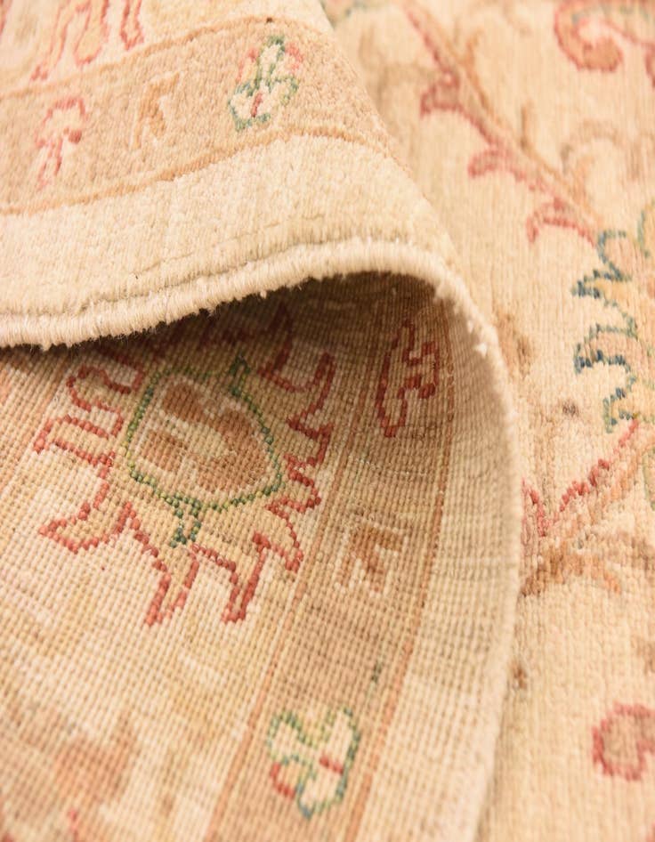 Detail image of  5' x 9' 6  Hand Knotted Peshawar Ziegler Runner Rug