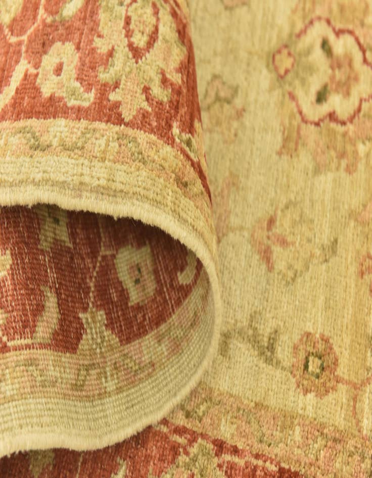 Detail image of  2' 9 x 9' 9  Hand Knotted Peshawar Ziegler Runner Rug