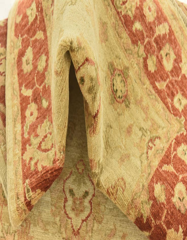 Detail image of  2' 9 x 9' 9  Hand Knotted Peshawar Ziegler Runner Rug