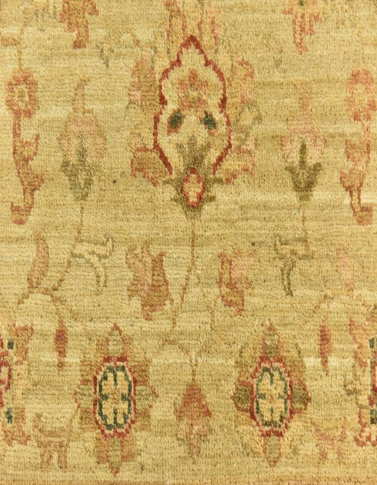Detail image of  2' 9 x 9' 9  Hand Knotted Peshawar Ziegler Runner Rug