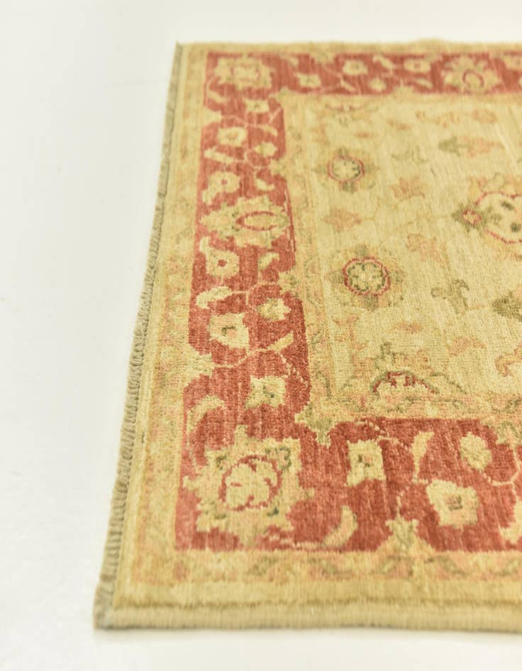 Detail image of  2' 9 x 9' 9  Hand Knotted Peshawar Ziegler Runner Rug