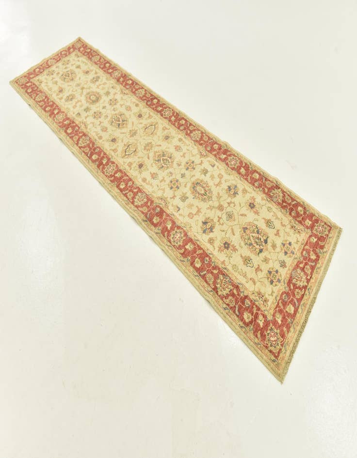 Detail image of 2' 9 x 9' 8 Hand Knotted Peshawar Ziegler Runner Rug