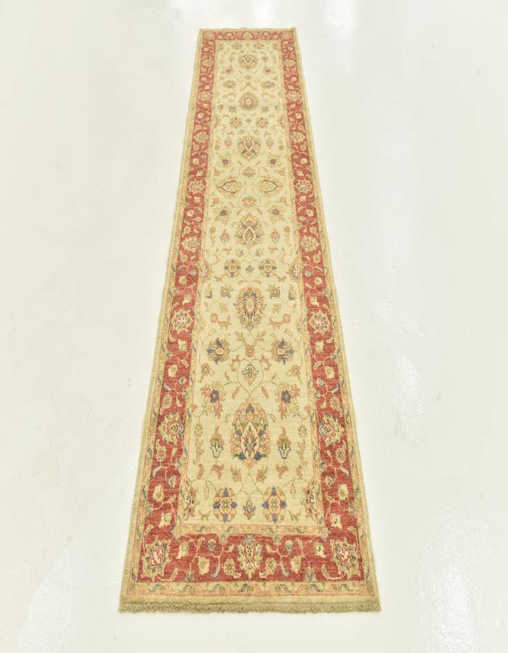 Detail image of 2' 9 x 9' 8 Hand Knotted Peshawar Ziegler Runner Rug