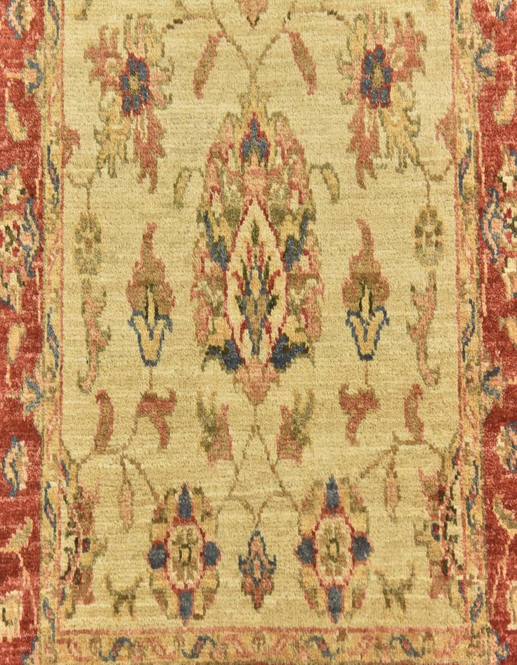 Detail image of 2' 9 x 9' 8 Hand Knotted Peshawar Ziegler Runner Rug