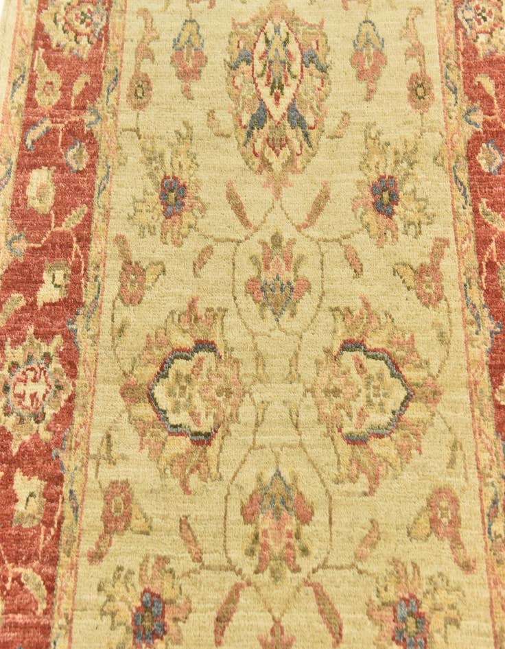 Detail image of 2' 9 x 9' 8 Hand Knotted Peshawar Ziegler Runner Rug