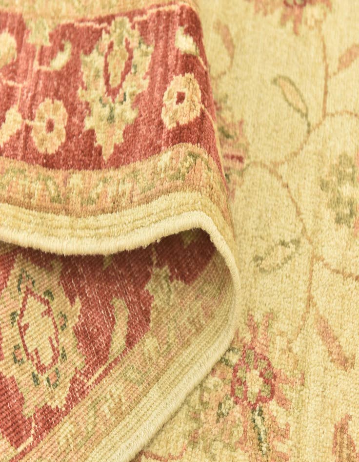 Detail image of  2' 9 x 10'  Hand Knotted Peshawar Ziegler Runner Rug